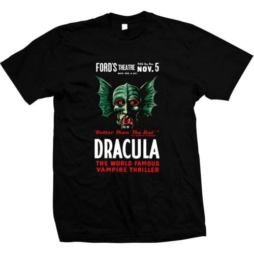 Dracula The World Famous Vampire Hand Screened Pre shrunk 100% cotton t shirt