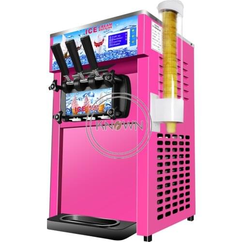 Commercial 18L/H three flavor FrozenYogurt soft Ice Cream Maker machine
