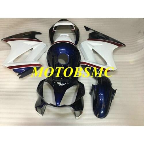 Injection Mold Fairing Kit for VFR800 02 03 04 05 06 VFR 800 2002 2003 2004 2006 ABS White blue Fairings Set+Gifts HW11