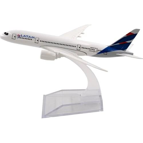1/400 Scale Alloy Aircraft Boeing 787 LATAM 14cm Plane B787 Model Toys Decoration Children Kids Gift for Collection