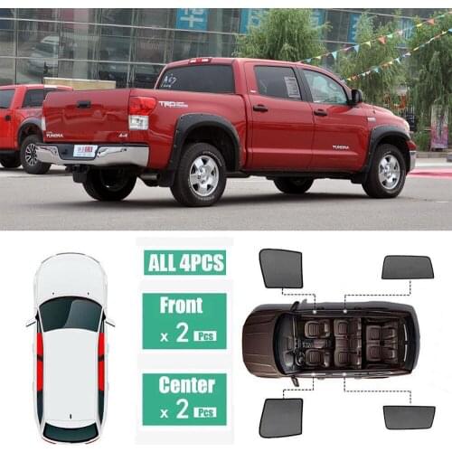 Side Windows Magnetic Sun Shade UV Protection Ray Blocking Mesh Visor Fit For Toyota Tundra