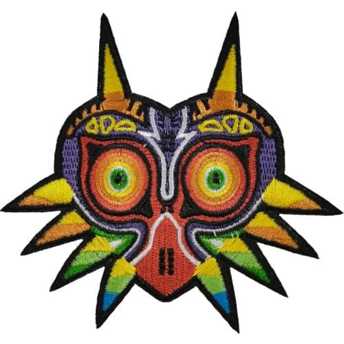Mask FULL Embroidered iron on patches TV Movie game series Cosplay Costume badge for clothing