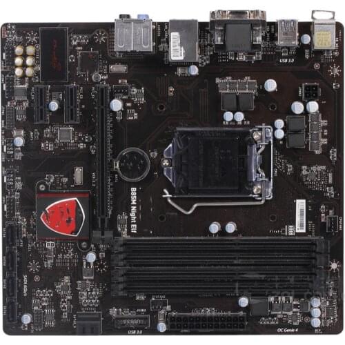 For MSI B85M Night Elf Motherboard LGA 1150 DDR3 For Intel B85 B85M Desktop Mainboard SATA III USB3.0 PCI-E X16 3.0 Used