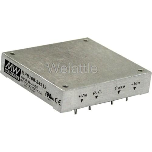 MEAN WELL original MHB100-24S12 12V 8.3A meanwell MHB100 12V 100W DC-DC Half-Brick Regulated Single Output Converter