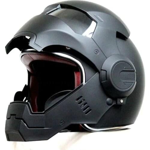 Free shipping 1pcs High Quality Iron Man Motorcycle Helmet Masei Open Face Half Helmet Motocross Motorcycle Helmet