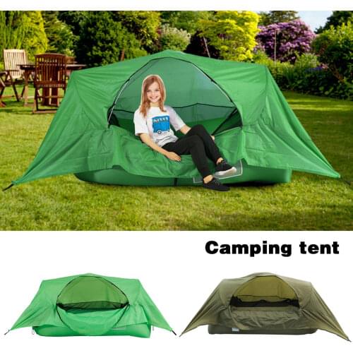 Inflatable Hammock Tent Camping Hiking Mattress Mosquito Net Courtyard Antimosquito Portable Air Bed Lazy Sofa
