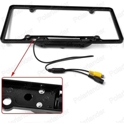 New Rear View Camera Car License Plate Frame Rear View Backup Camera Waterproof 135 degree wide angle for US and Canada