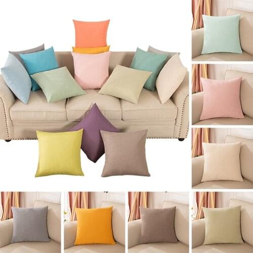 Solid Office Sofa Cushion Cover Pillowcase Nordic Home Decor Pillow Case Car Living Room Decorative Throw Pillows Cover 45x45cm
