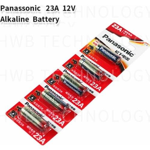 Wholesale 5pcs/lot New 12V Panasonic A23 23A Ultra Alkaline battery/alarm batteries Free Shipping