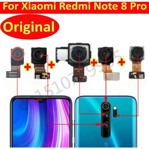 Original Tested Working Main Big Rear Back Camera Module For Xiaomi Redmi Note 8 Pro Mobile Phone Flex Cable Parts