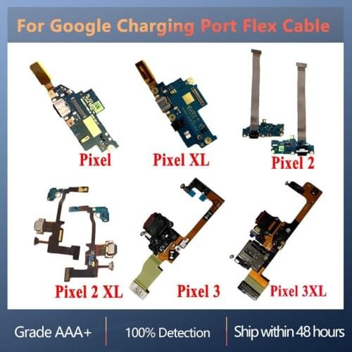 Charging Port PCB Board For Google Pixel Pixel XL 2 2 XL 3 3XL Charging Port Flex Cable Ribbon Replacement With Microphone USB