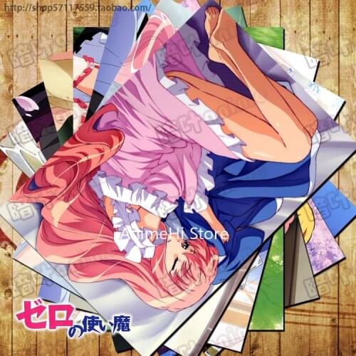 10 pcs/set Anime Zero no tsukaima posters Louise Francoise le Blanc de la valliere wall pictures for Colletion 42x29CM Stickers