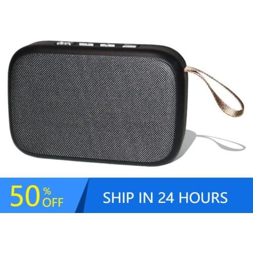 Portable Mini Bluetooth-compatible Speaker Wireless Soundbar Outdoor HIFI Subwoofer Support TF Card FM Radio Aux 20