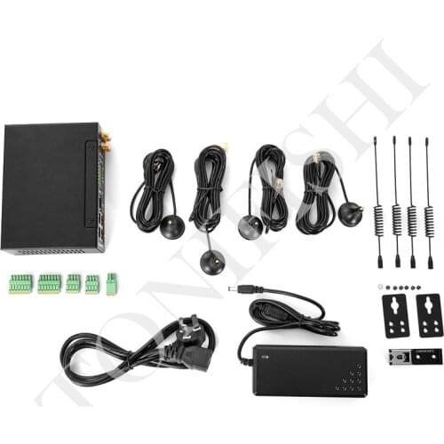 GPS positioning POE powered 4G industrial router, 4 network ports with IO input and output MQTT smart gateway R40