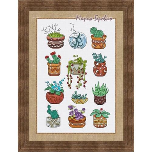 Juicy meat in the jar paradise counted 11CT 14C T18CT Cross Stitch Set DIY Cross-stitch Kits Embroidery Needlework Home Decor