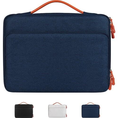 Laptop Handbag 13/14/15 inch Notebook Sleeve Bag for Macbook Double Zipper Computer Carry Bag Briefcase for Xiaomi Huawei Dell