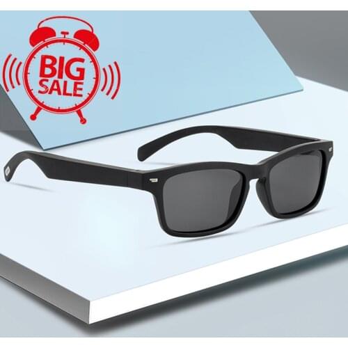 High End Audio Glasses Bone Conduction Smart Headset Sweatproof Wireless Bluetooth Handsfree Open Ear Polarized Music Sunglasses