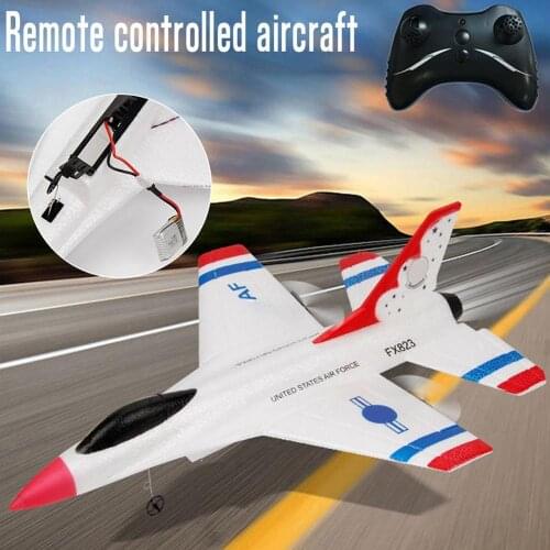 2.4G Glider RC drone F16 Fixed wing airplane Hand Throwing foam dron Electric Remote Control Outdoor RC Plane toys for boys F22
