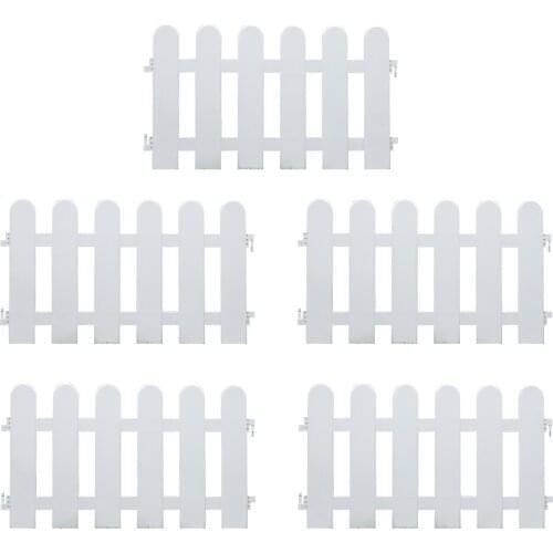 5 Plastic Fences Courtyard Indoor Garden Fence Kindergarten Flowers And Vegetables Small Fence Christmas Wedding Decoration