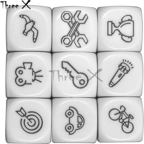 9pcs Telling Story Dice Boardgames for Children Baby Family Parents Party Funny Imagine Educational Magic Toys Puzzle