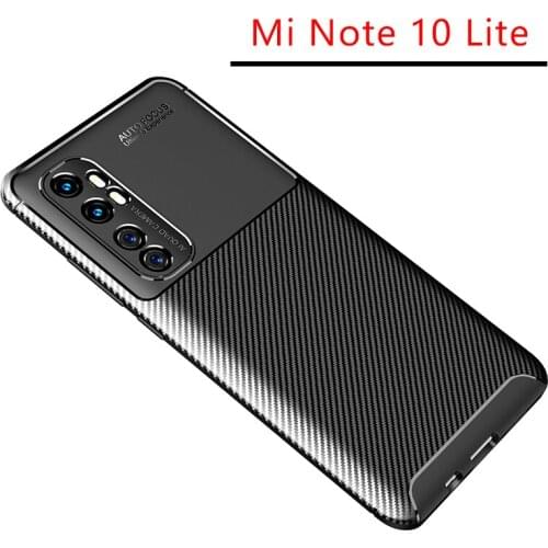 Case for xiaomi mi note 10 lite bumper cover on not 10lite note10 light protective phone coque back bag silicone matte soft tpu