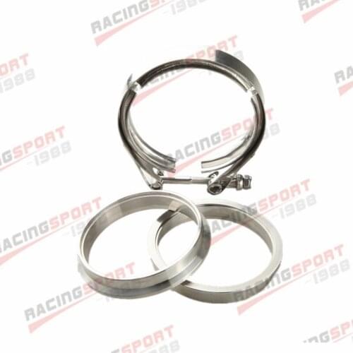 3.5" inch CNC 304 Stainless Steel Male/Female Flanges & 304 SS V-Band Clamp