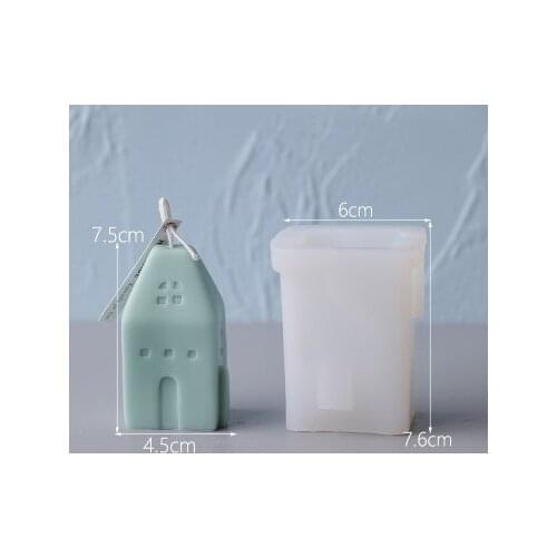 House Shape Candle Mold New Home shape Candle Mold DIY candle Silicone Mold Crafts Home Decor
