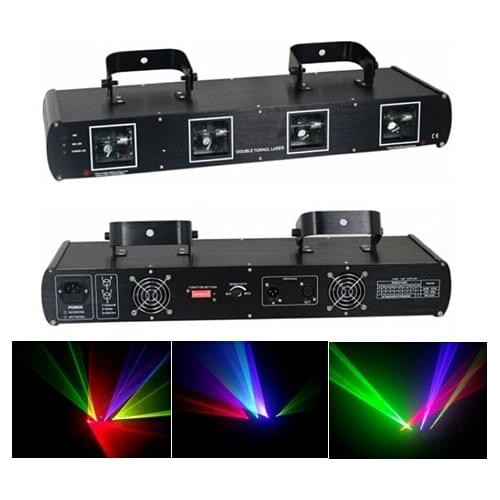4 Lens RGYP Color Stage Laser Light for Disco DJ Party NightClub Pub KTV Professional show lighting DMX laser lights Projector