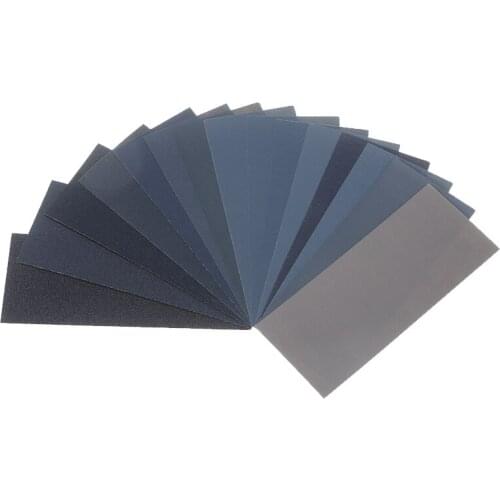 84 Sheets Dry Wet Sandpaper Sand Paper Sheets Set 120-3000 Grit Sanding Paper Water/Dry Abrasive Sand Papers