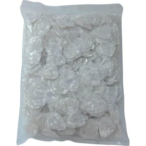 Wholesale 1000pcs Medium 0.71mm Blank Guitar Picks Plectrums Celluloid Pearl White