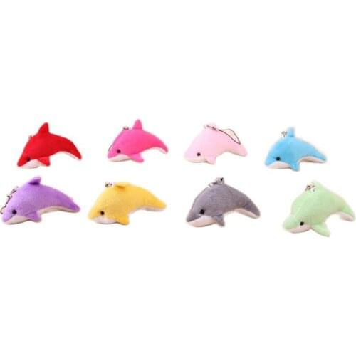 Wholesale 200pcs/lot 8 Colors 6CM Little Dolphin Plush Stuffed TOY Wedding Bouquet Decor Accessories Doll