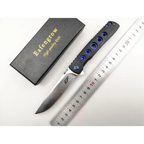 Sharp Folding Pocket Knife Eafengrow EF27 G10 Handle d2 Blade Outdoor/Camping/Hunting/Knife Utility/Survival/EDC/Garden/Knife