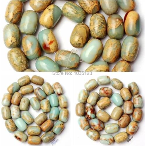 High Quality Natural Shou Shan Stone Column 8x12/10x14/12x16/13x18mm Necklace Bracelet Jewelry Gem Loose Beads 15 Inch wj229
