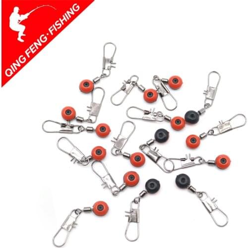10pcs/lot Fishing Float Bobber Stops Space Beans Connectors Sea Saltwater Fishing Tools Equipment Plastic Metal Accessories