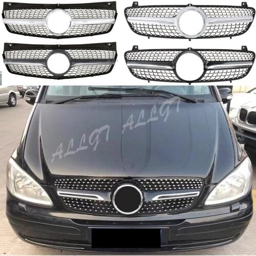 Front Racing Facelift Center Grille Bumper Grill For Mercedes-Benz Viano 2006 2007 2008 2009 2010 2011 2012 2013 2014