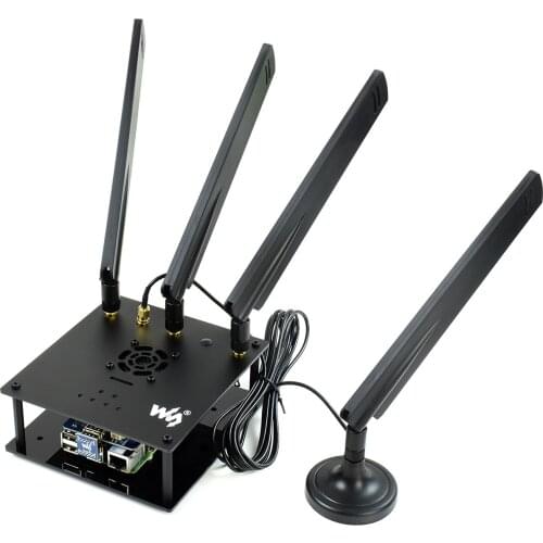 SIM8202G-M2 5G HAT for Raspberry Pi,US VERSION,With Antennas, 5G/4G/3G Support,Snapdragon X55 Onboard, Multi Mode Multi Band
