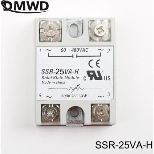 Solid state relay SSR-25VA-H 25A actually 500K ohm 2w TO 90-480V AC SSR 25VA H Resistance type voltage regulator solid state