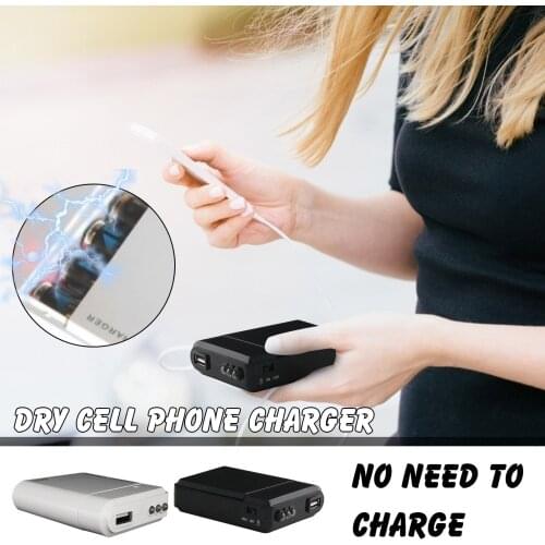 Universal Battery Chargers Portable 4 Aa Batteries Power Bank External Charger Backup Battery Charger Power Bank Box#p35