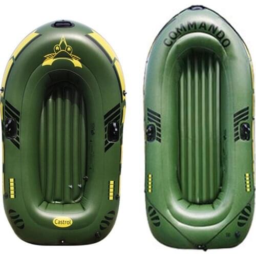 2/3 Person Thicken Inflatable PVC Boat Portable Drifting Boat Kayak With Paddle Pump Fishing Rowing Boat For Outdoor Water Sport