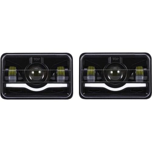 Off Road Accessories High Low Beam 45W 4x6 Led Driving Lights Square Headlamp Replacement Brightest Headlights For Trucks