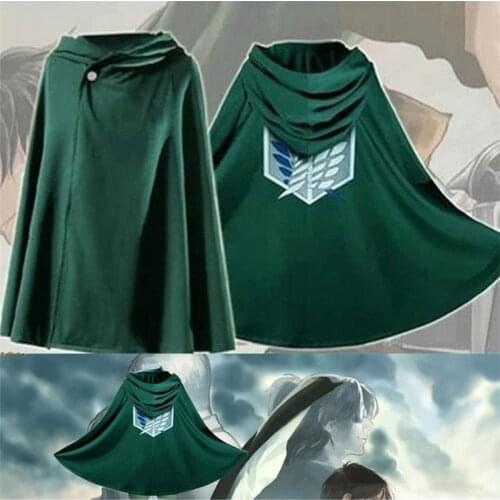 Japanese Hoodie Attacks Titan Cloak Real Wood Masonic Cloak Cloak Clothes Cosplay Costume Fantasia Attack Titanga