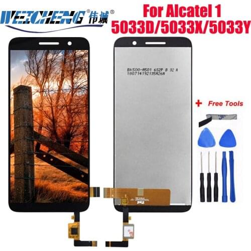 LCD Display +Touch Screen Digitizer For Alcatel 1 5033 5033Y 5033X 5033D LCD Glass Sensor for Telstra Essential Plus 2018