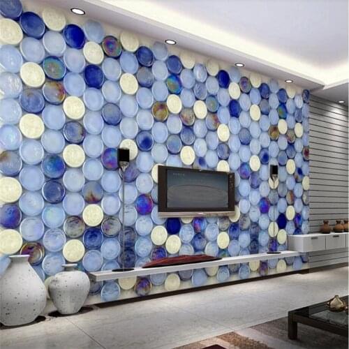 Beibehang Custom 3d wallpaper mural home decor living room bedroom sofa photo European art tile mosaic mural wall