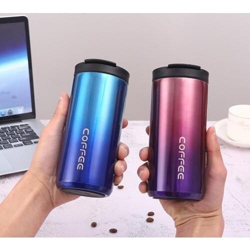 450ml Double Steel 304 Coffee Mug Leak-Proof Thermos Mug Travel Thermal Cup Thermosmug Water Bottle For Gifts