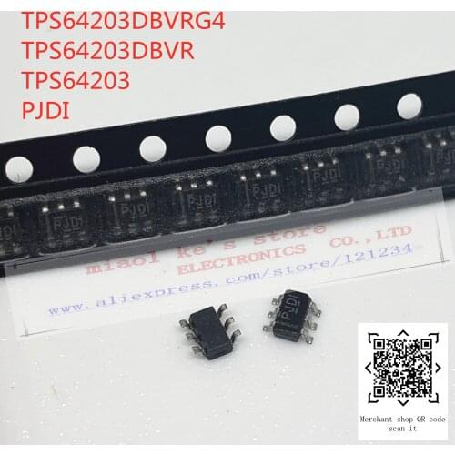 [5pcs]100%New original: TPS64203DBVRG4 TPS64203DBVR TPS64203 PJDI - Adjustable up to 3A 95% Efficient Step-Down Controller 20uA