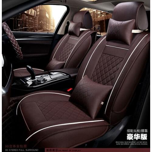 Automotive seat covers pu cushion pad universal car interior accessories for Cadillac CTS CT6 SRX DeVille Escalade SLS ATS-L/XTS