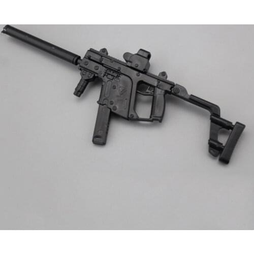 1:6 KRISS Vector Submachine Gun Assembly Model Toy Soldier Accessories Plastic Simulation Weapon Action Figure