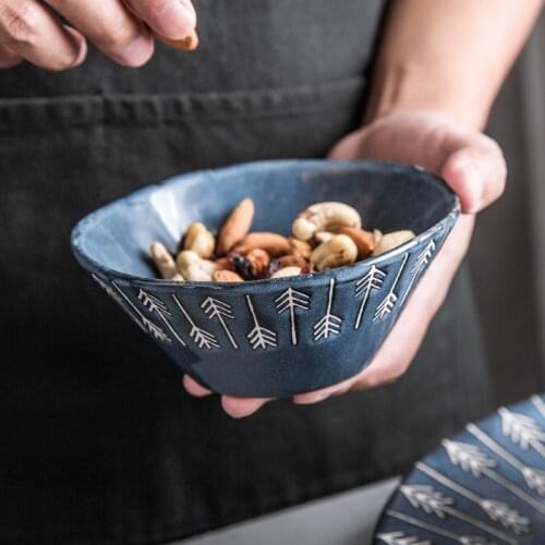 European And American Ceramic Tableware Creative Noodle Bowl Soup Bowl Kitchen Nordic Instant Noodle Bowl