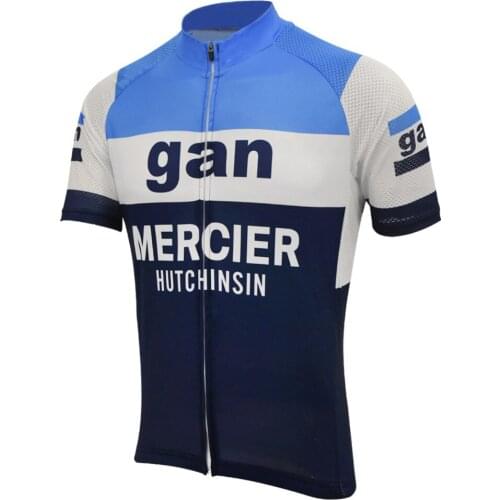 Gan men cycling jersey summer retro short sleeve bike wear mtb jersey road cycling clothing