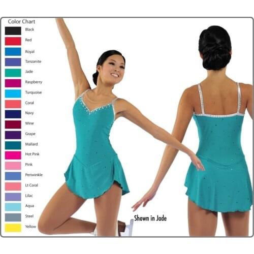 Custom Figure Skating Dress For Girls Graceful New Brand Ice Figure Skating Dress Competition DR3305